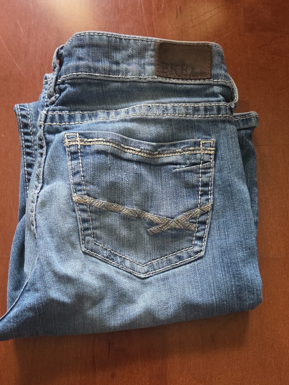 BKE Women's Boot Cut Jeans in Medium Blue Wash